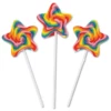 Large Star Shaped Swirl Lollipops Box Of 12
