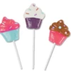 Cupcake Lollipops Box Of 12 -CANDY TIME Store cupcake frosted suckers