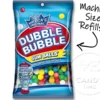 Dubble Bubble Gum Balls Assorted Refill Bag Single