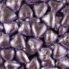 Milk Chocolate Foil Hearts 1kg Bag Lilac