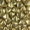 Milk Chocolate Foil Hearts 1kg Bag MATT Gold