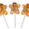 Gingerbread Man Lollipops Box Of 12 -CANDY TIME Store gingerbread swirl pops