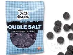 Dutch Licorice Double Salt 150g Bag Box Of 12