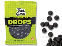 Dutch Licorice Drops 150g Bag Box Of 12