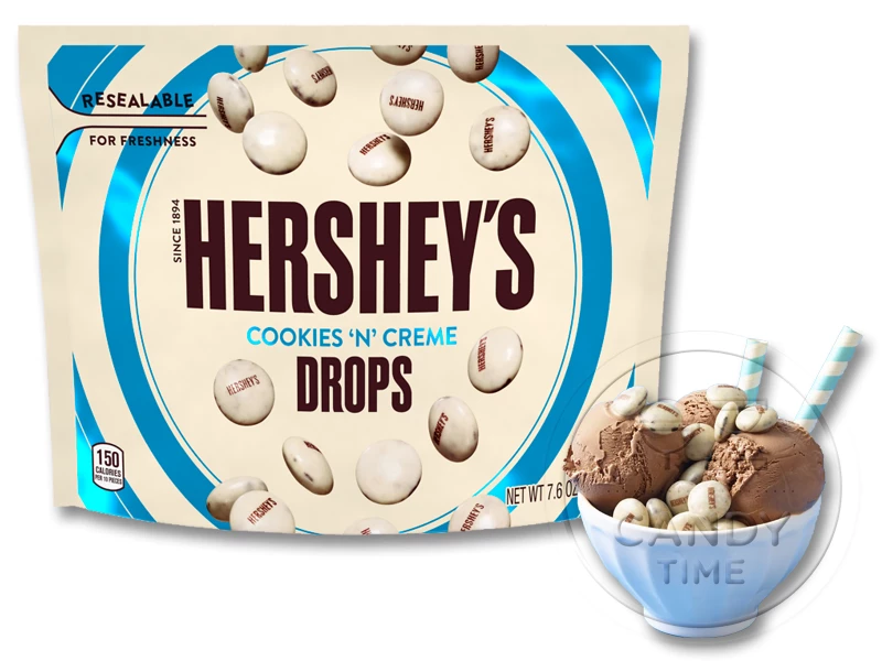 Hersheys Cookies N Creme Drops Pouch Single 3 Hersheys Cookies N Creme Drops Pouch Single