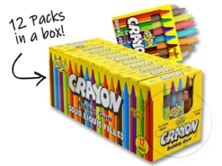 Sour Liquid Filled Gum Crayons Box Of 12