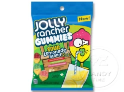 Jolly Rancher Gummies Sour Lemonade Stand Peg Bag Box Of 12