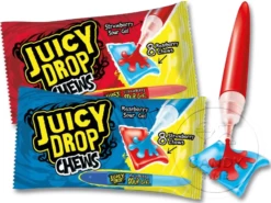 Topps Juicy Drop Chews With Sour Gel Pen Box Of 16