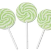 Mini Light Green Swirl Lollipops Box Of 24 -CANDY TIME Store light green swirl pop