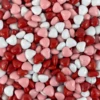 Candy Coated Choc Hearts Red Mix 1kg Bag