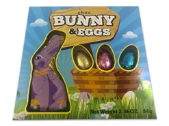 Choc Easter Bunny And Eggs Gift Box