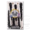 Crystal Rock Candy Sticks Blackcurrant Black 6 Pack -CANDY TIME Store lolliland crystal sticks black blackcurrant 6pack