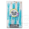 Crystal Rock Candy Sticks Cotton Candy Blue 6 Pack -CANDY TIME Store lolliland crystal sticks blue 6pack