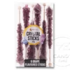Crystal Rock Candy Sticks Grape Purple 6 Pack