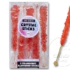 Crystal Rock Candy Sticks Strawberry Red 5 Pack