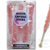 Crystal Rock Candy Sticks Watermelon Light Pink 5 Pack -CANDY TIME Store lolliland crystal sticks watermelon light pink 5pack