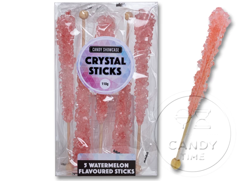 Crystal Rock Candy Sticks Watermelon Light Pink 5 Pack 3 Crystal Rock Candy Sticks Watermelon Light Pink 5 Pack