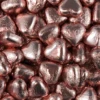 Lolliland Milk Chocolate Foil Hearts 500g Bag Rose Gold