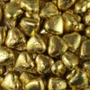 Lolliland Milk Chocolate Foil Hearts 1kg Bag Gold