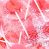 Flat Lollipops Pink 1kg Bag 125pc