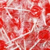 Flat Lollipops Red 1kg Bag -CANDY TIME Store lollipops red