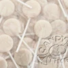 Flat Lollipops White 1kg Bag 125pc -CANDY TIME Store lollipops white