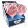 Swirly Mega Pop Pink Box Of 24 -CANDY TIME Store mega swirly pop pink box24