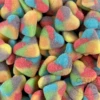 Rainbow Sour Hearts 1kg Tub
