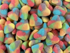 Rainbow Sour Hearts 1kg Tub