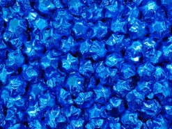 Milk Chocolate Foil Stars 1kg Bag Blue