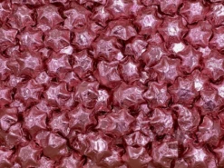 Milk Chocolate Foil Stars 1kg Bag Pink