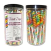 Rainbow Twist Pops 48pc Tub -CANDY TIME Store sweet treats rainbow twist pops