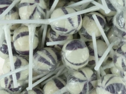 Swirl Ball Lollipops Purple 1kg Bag