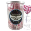Swirly Heart Pops Pink Tub Of 24 -CANDY TIME Store swirly heart pops pink