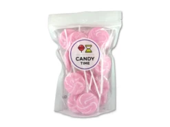 Swirly Lollipops 24pc Bag Pink