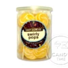 Swirly Lollipops 24pc Tub Yellow -CANDY TIME Store swirly pops yellow