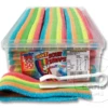 TNT GIANT Sour Rainbow Sour Straps 1.6kg 50pc Tub -CANDY TIME Store tnt giant rainbow straps tub