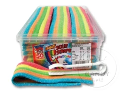 TNT GIANT Sour Rainbow Sour Straps 1.6kg 50pc Tub