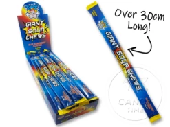 TNT Giant Sour Chews Blue Raspberry Box Of 24