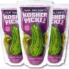 Pickle In A Pouch - Jumbo Kosher Box Of 12 -CANDY TIME Store van holtens pickle jumbo kosher