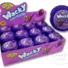 Wacky Bubble Gum Rolls Grape Tape Box Of 36