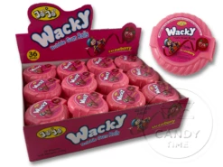 Wacky Bubble Gum Rolls Strawberry Tape Box Of 36
