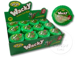 Wacky Bubble Gum Rolls Watermelon Tape Box Of 36