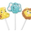 Zoo Animal Lollipops Box Of 12 -CANDY TIME Store zoo animal character suckers